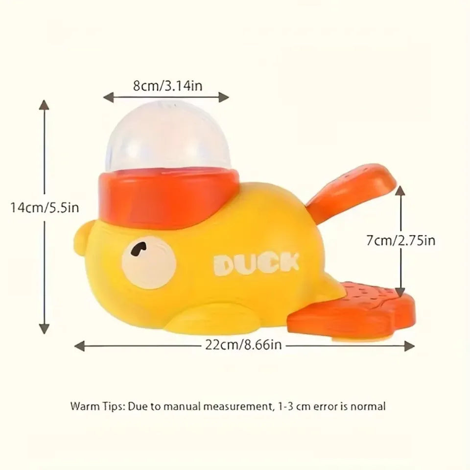 Juguete Interactivo 2 en 1 con Dispensador de Comida con Forma de Pato