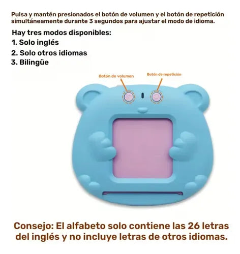 Juguete Didáctico Lector de Inglés con Tarjetas Inteligentes