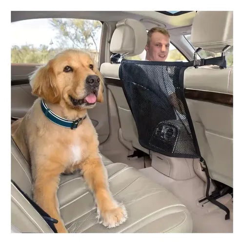 Red de Seguridad Ajustable para Mascotas en el Auto