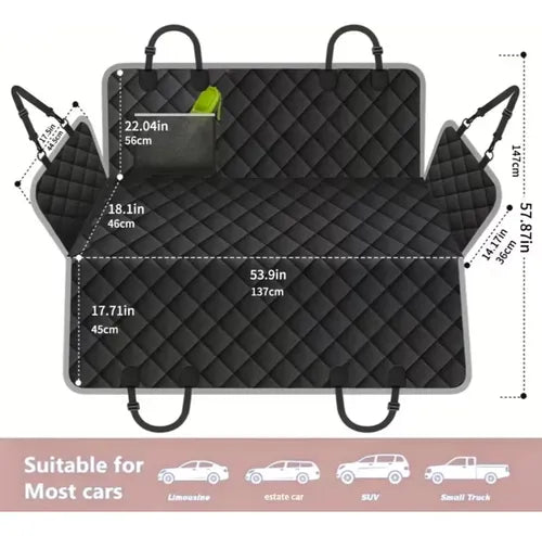 Funda Protectora Impermeable para Asiento Trasero de Mascota