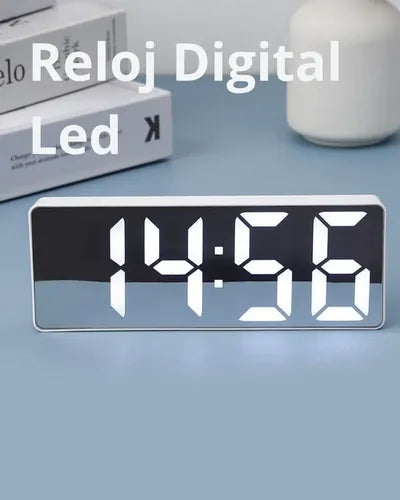 Reloj Digital LED Despertador de Alarma para Mesa