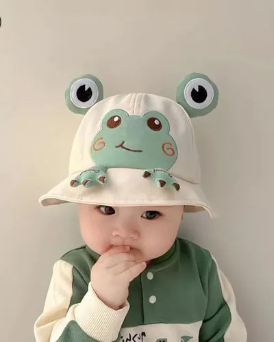 Gorra de Sol Infantil con Diseño de Rana