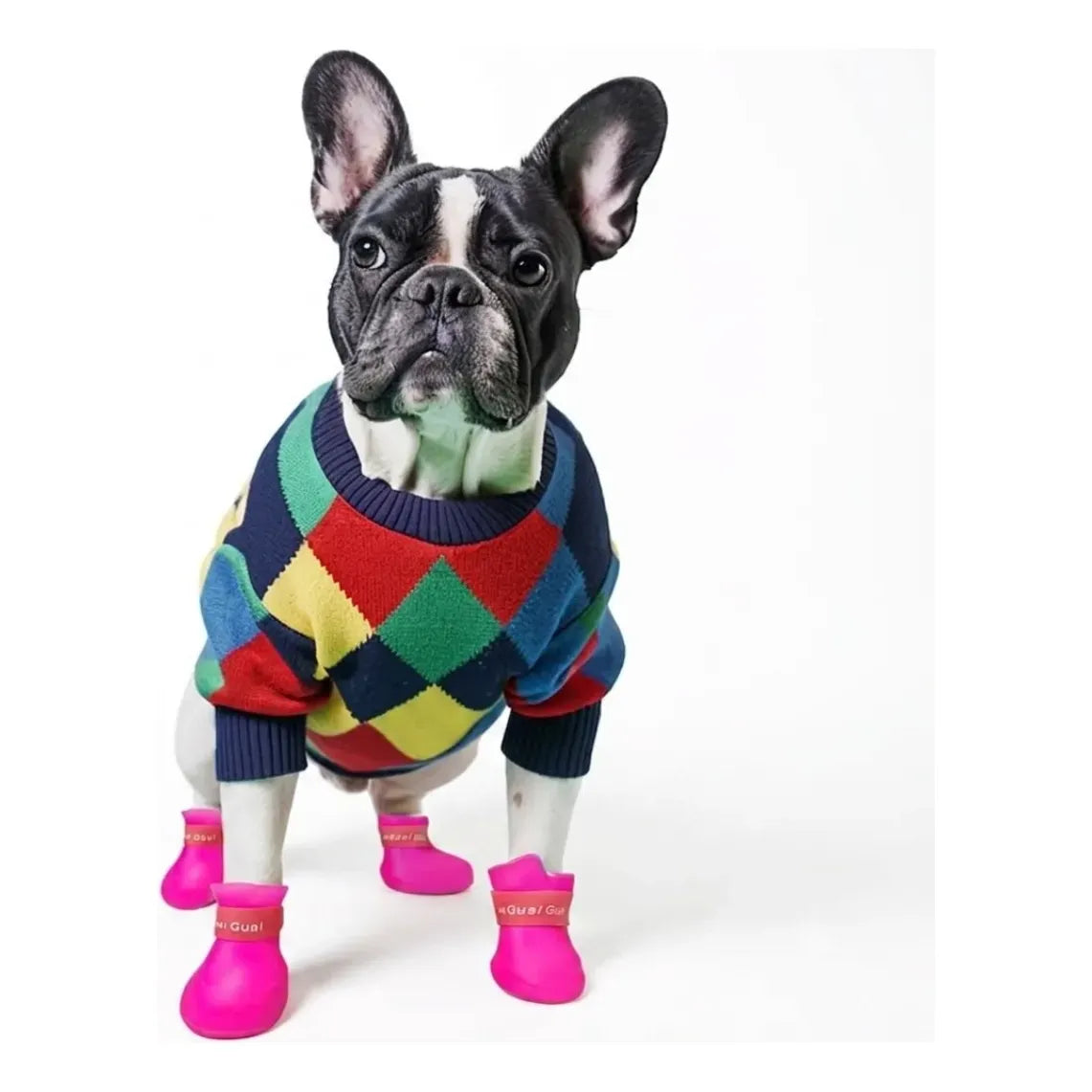 Set de 4 Botas de Lluvia Impermeables para Mascotas