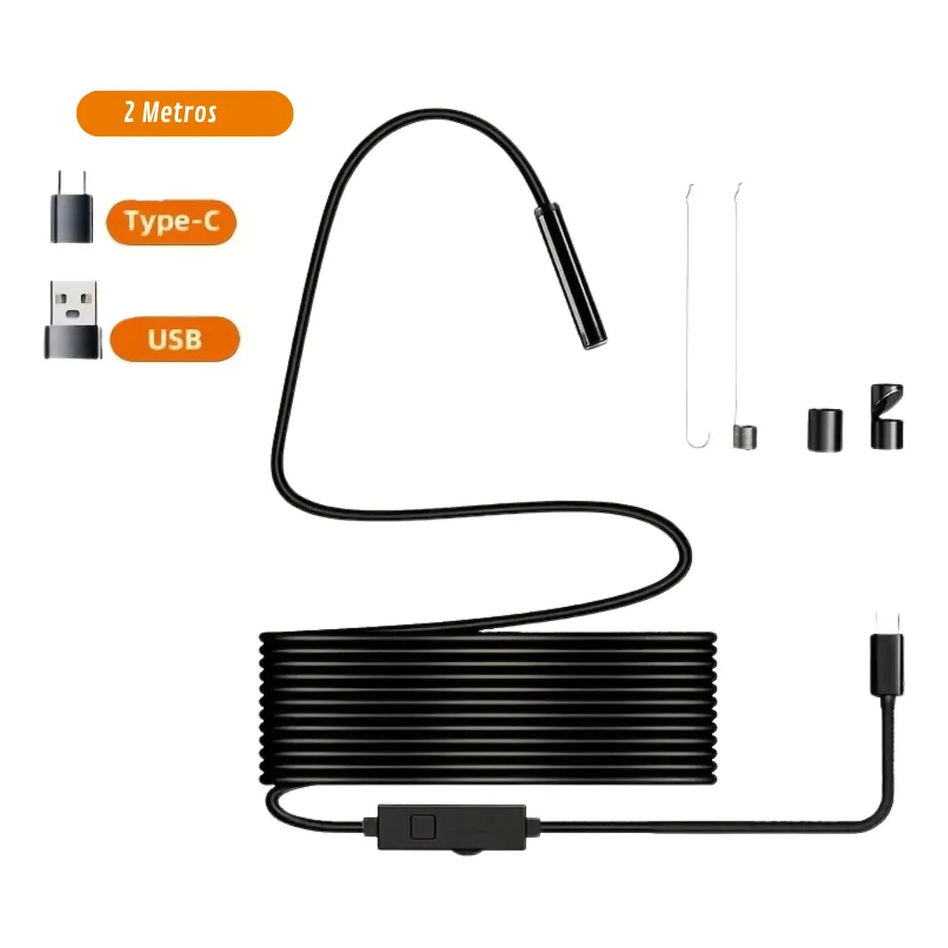 Cámara Endoscopio USB HD Tipo C para Android y PC – Marca Shiye
