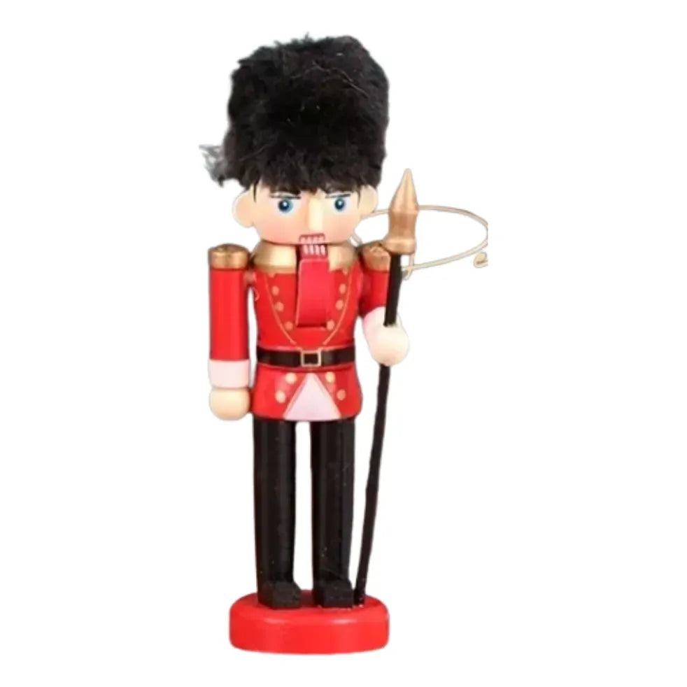 Adorno Navideño Cascanuez Soldado de Madera
