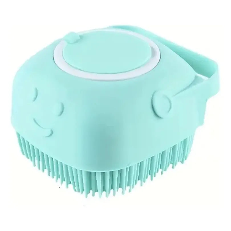 Cepillo para Mascota de Baño Masajeador Dispensador de Shampoo