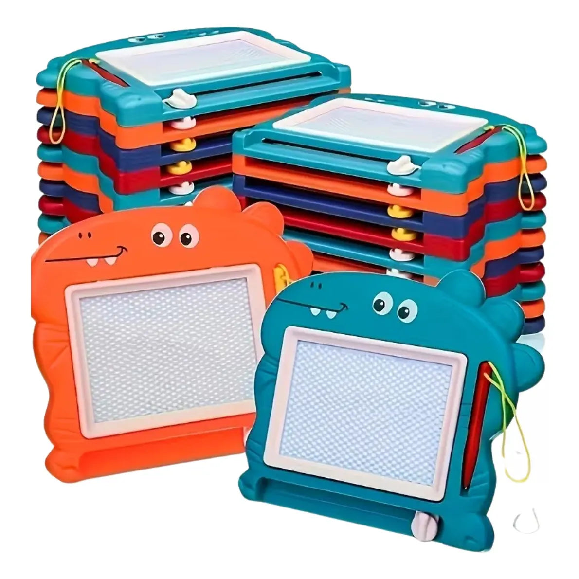 Set de 2 Pizarras Magnéticas con Diseño de Dinosaurios