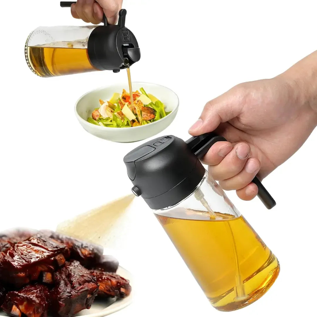 Aceitera Atomizadora de Cocina 2 en 1 (470ml)