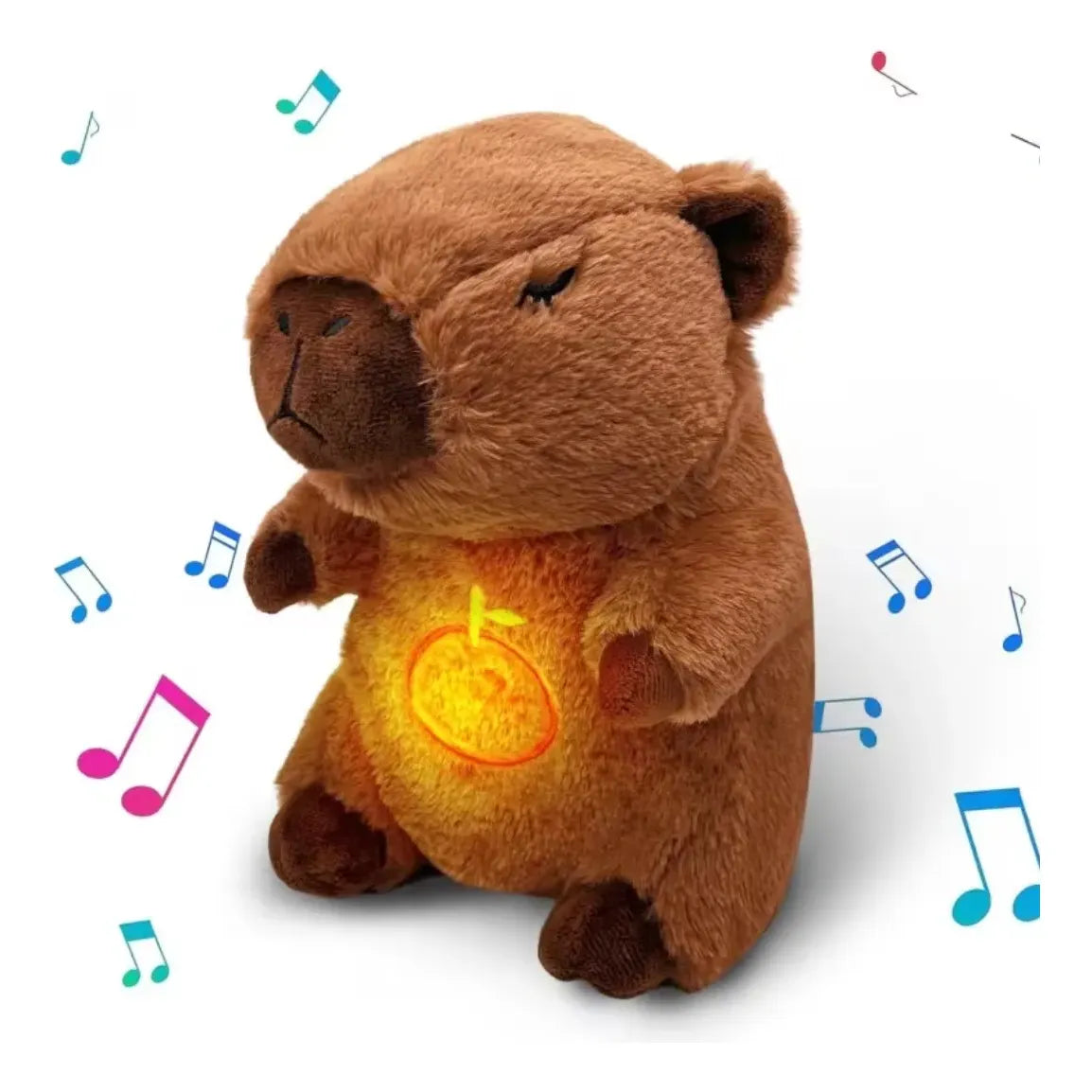 Peluche Chigüire Carpincho Relajante con Respiración para Bebé