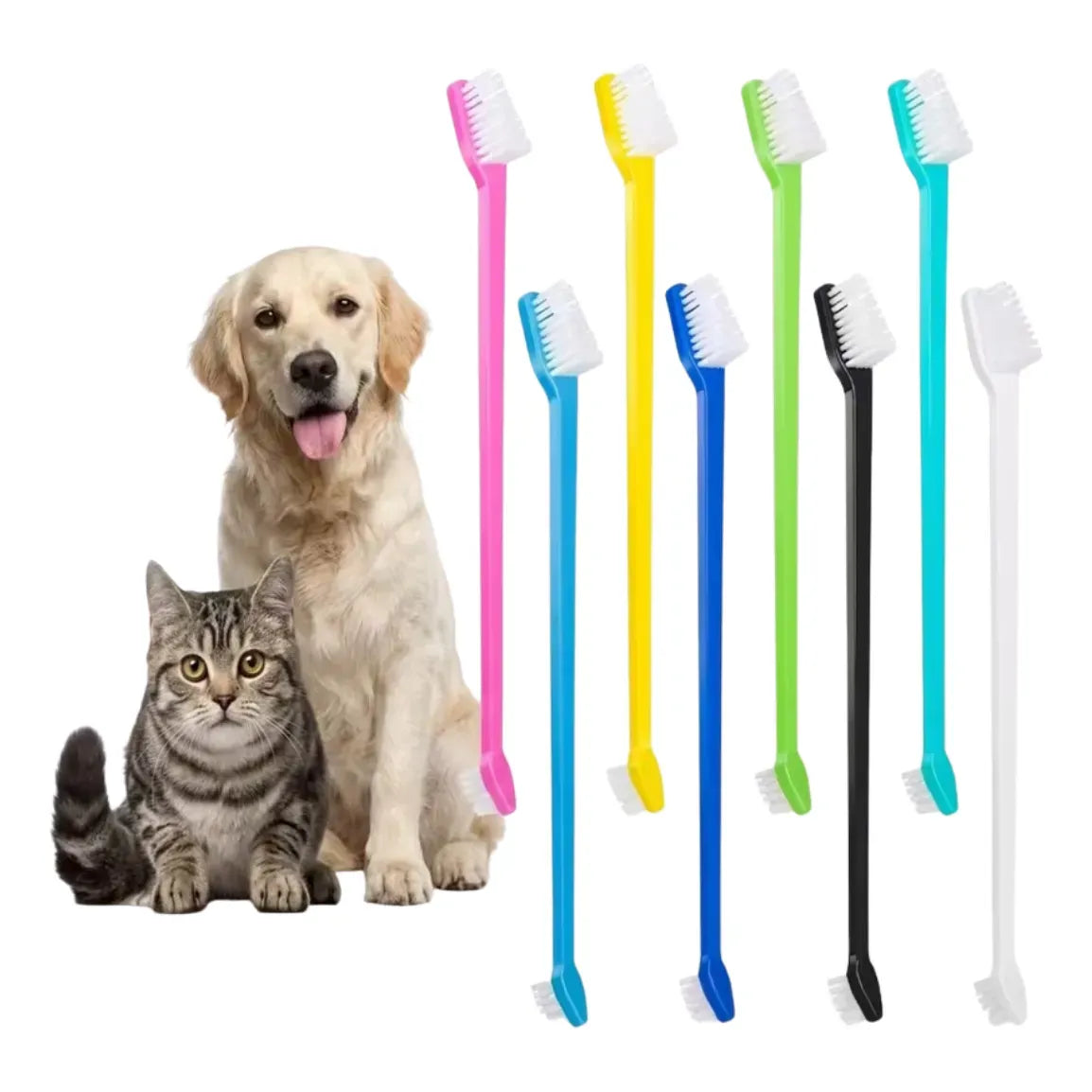 Cepillo de Dientes para Mascotas – Limpieza Bucal y Control de Sarro