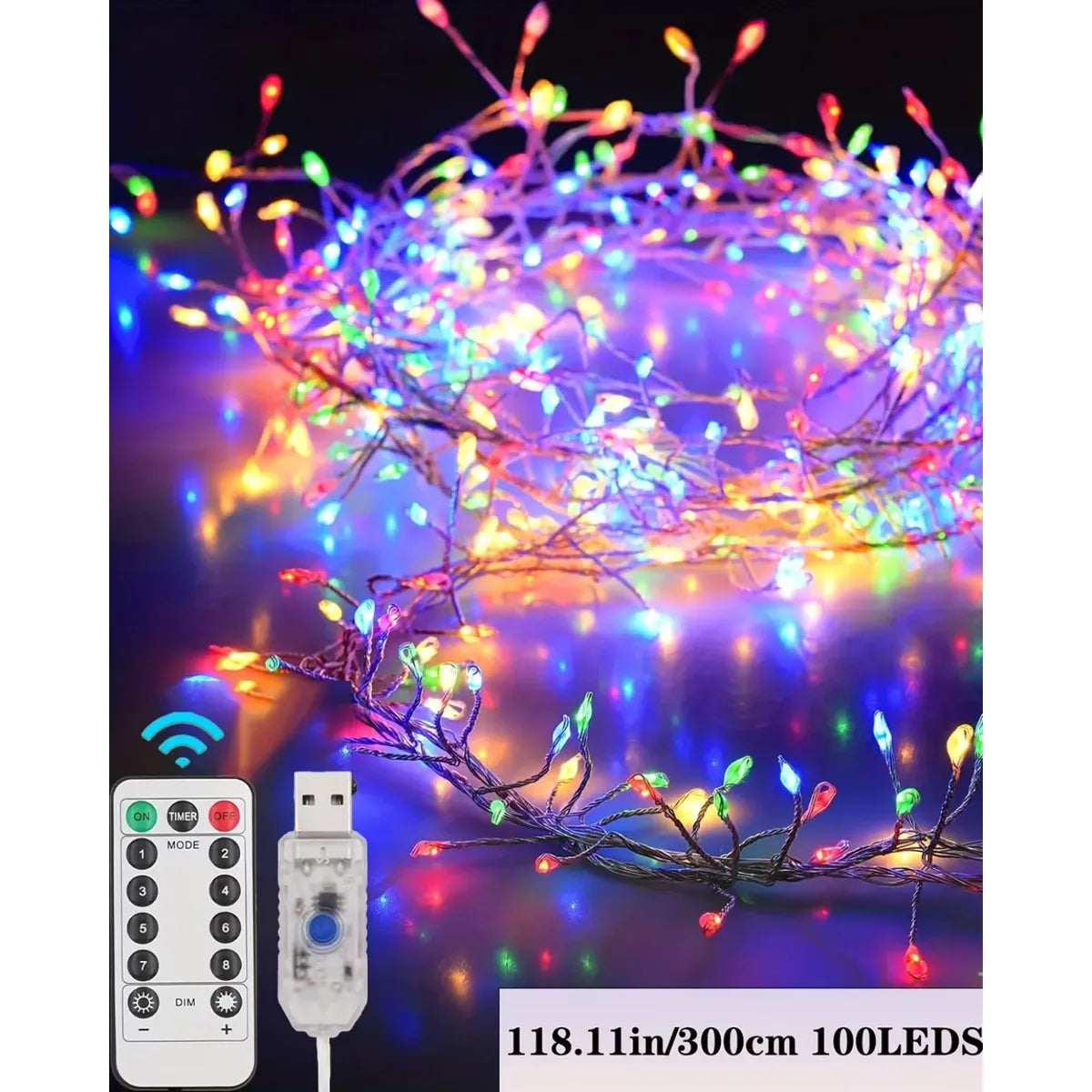 Guirnalda Luces Led De Hadas Racimo Led Usb Con Control