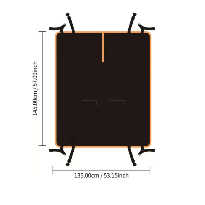 Funda Trasera para Coche para Perro Tipo Hamaca Resistente 1.4*1.3m