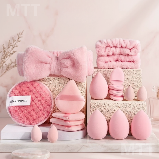 Set de maquillaje y toallitas desmaquillantes reutilizables kit de 20 piezas