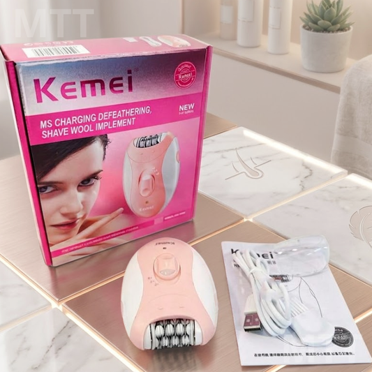 Mini Depiladora Eléctrica y Afeitadora Portátil Recargable para Rostro y Cuerpo – Marca KEMEL