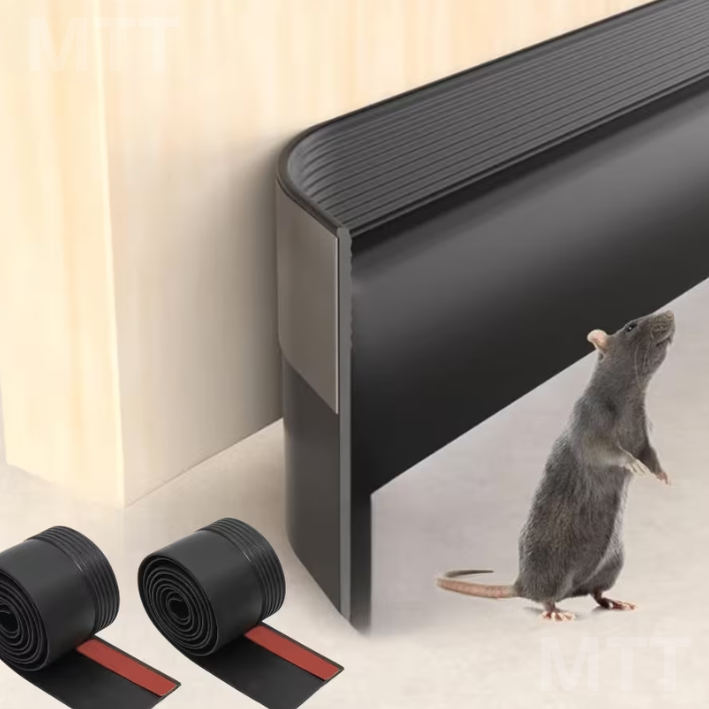 Kit de 2 Cintas Sello de Silicona Autoadhesiva para Puertas – Aísla Polvo, Insectos y Corrientes