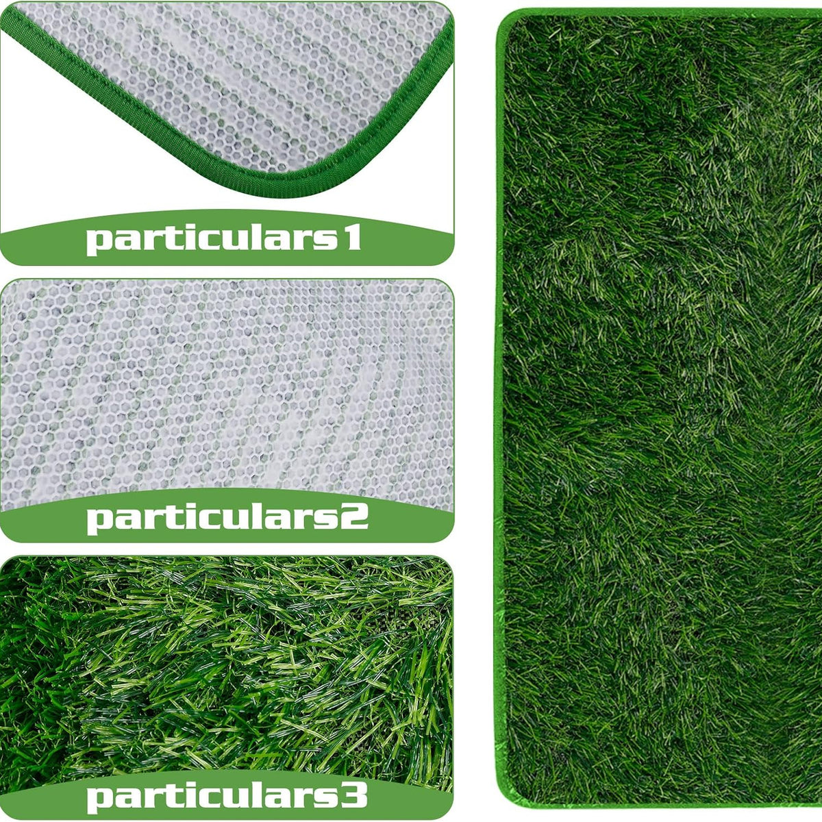 Pasto Sintético Lavable para Perros 46x70cm L