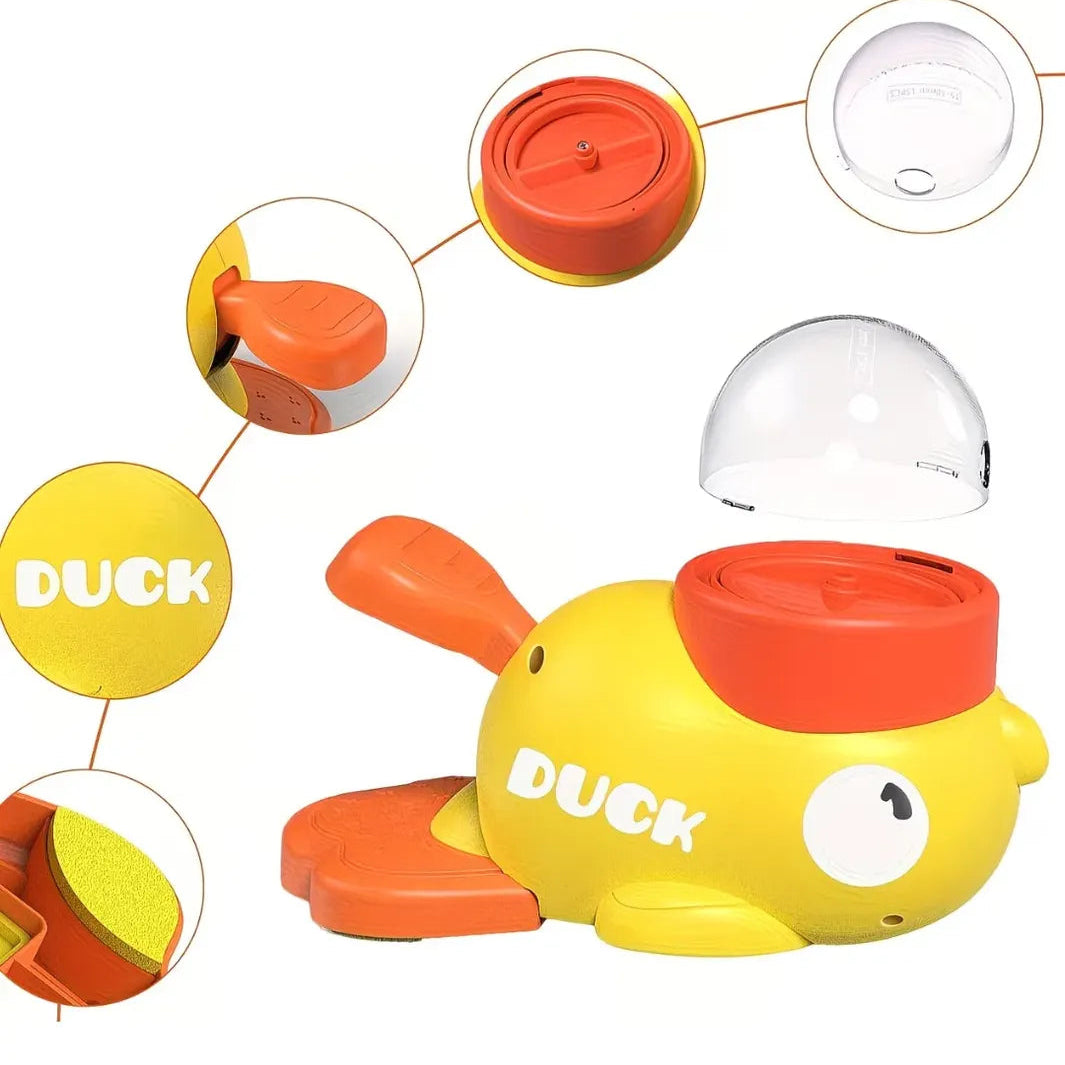 Juguete Interactivo 2 en 1 con Dispensador de Comida con Forma de Pato