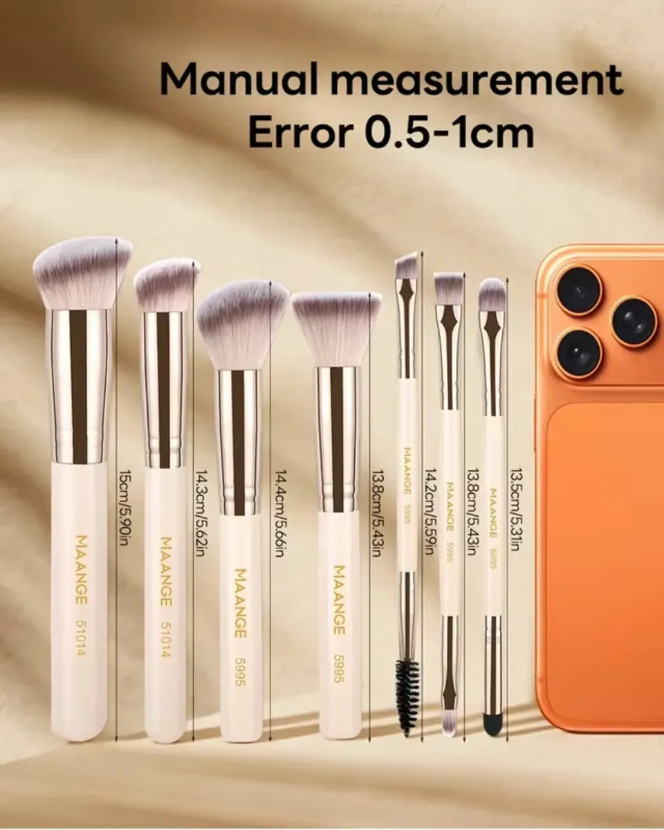 Set 7 Brochas De Maquillaje Maange Profesionales