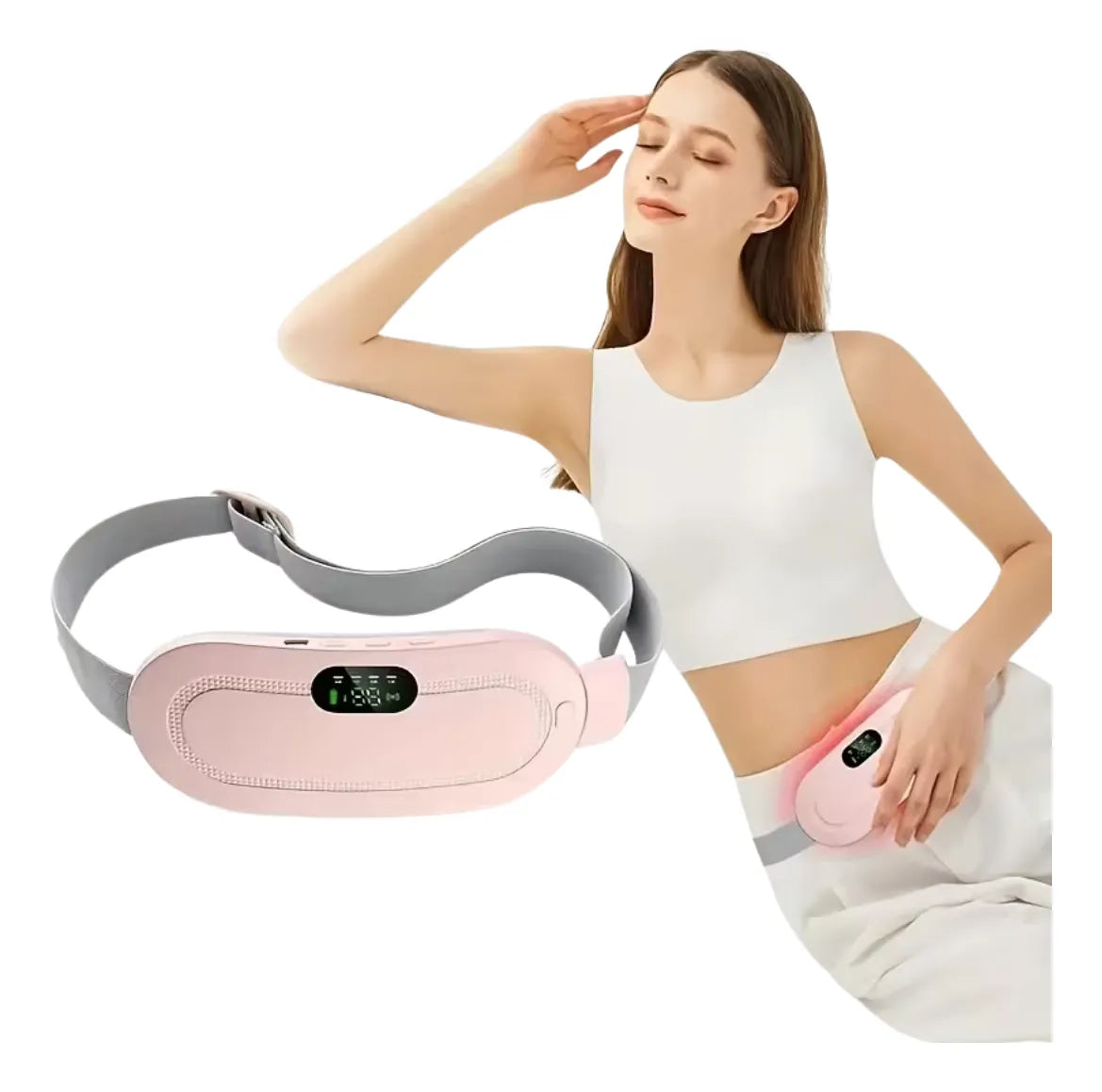 Almohadilla Térmica Eléctrica Recargable para Alivio de Cólicos Menstruales – Marca RS