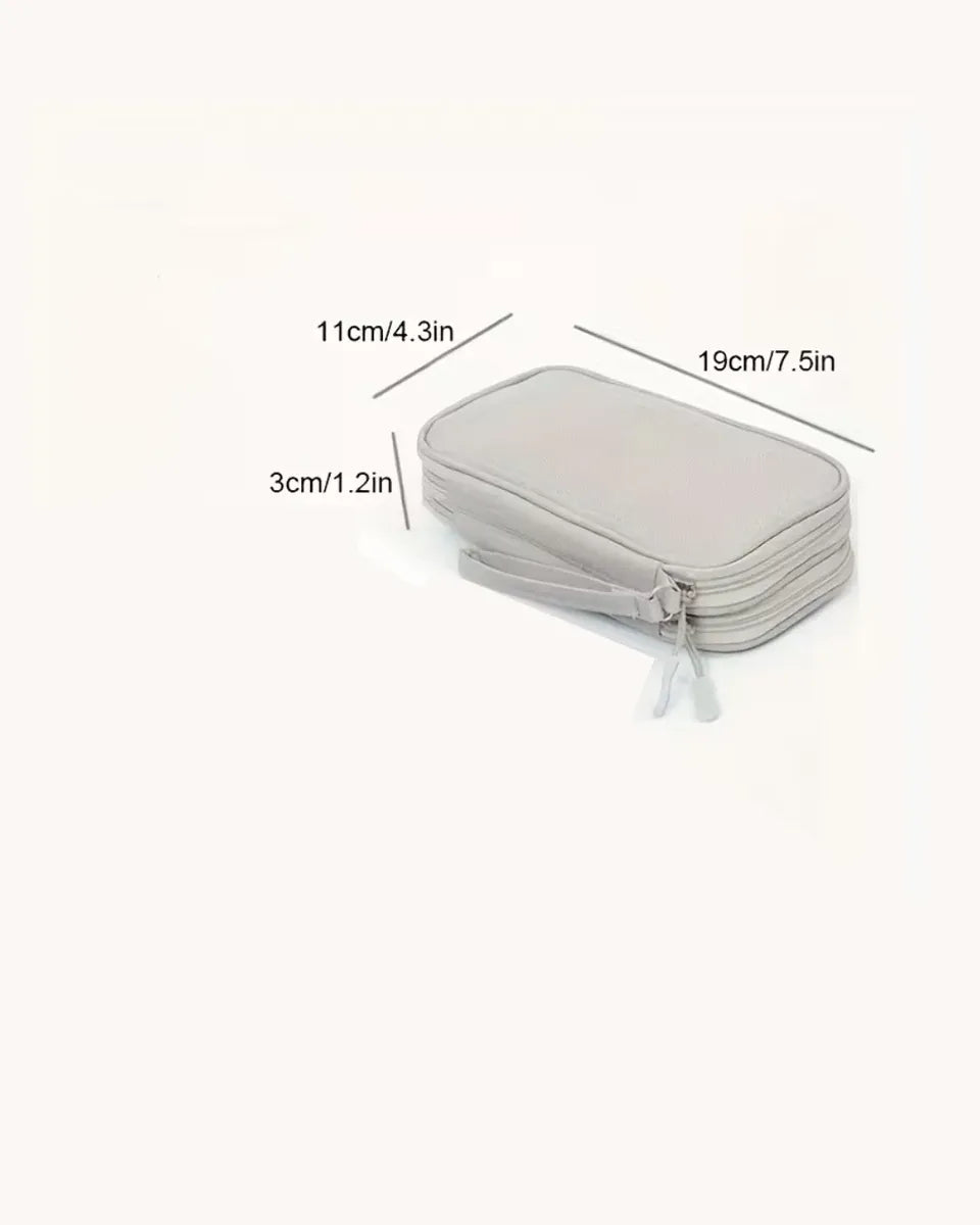 Estuche Organizador De Cables Y Accesorios De Doble Capa