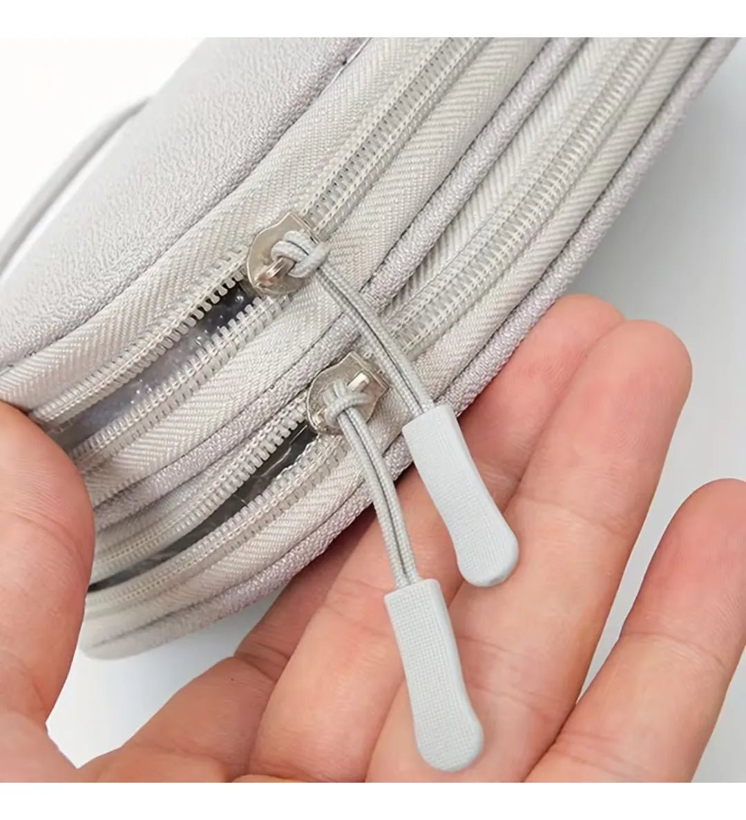 Estuche Organizador De Cables Y Accesorios De Doble Capa