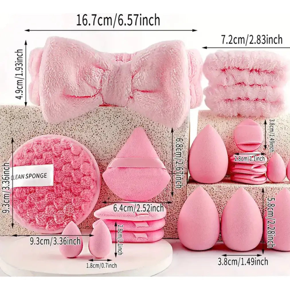 Set para maquillaje almohadillas desmaquillantes 20 piezas