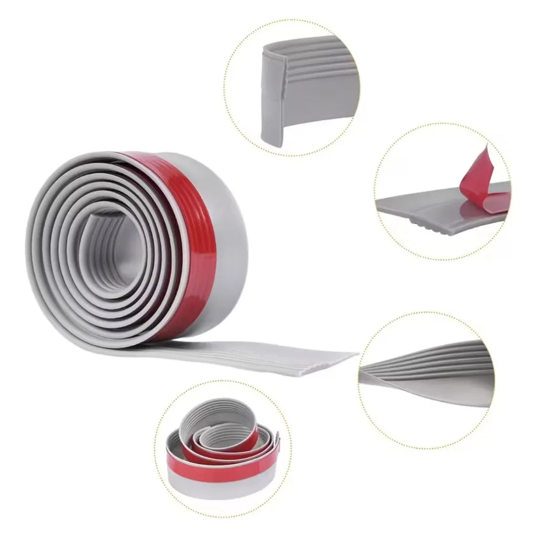 Kit de cinta autoadhesiva para sellar puertas, aísla el polvo y es antiinsectos