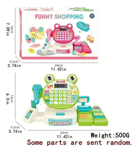 Set de Caja Registradora Infantil con Accesorios de Compra