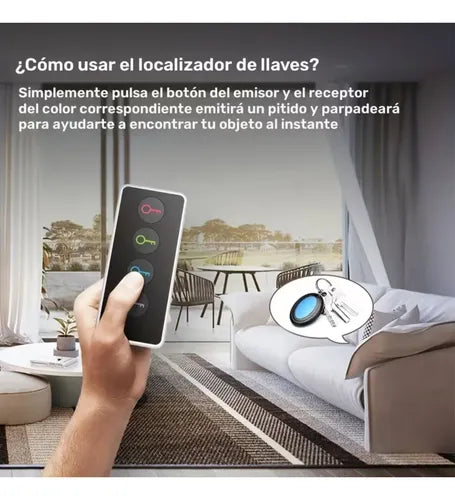 Localizador de Llaves con 1 Transmisor y 4 Receptores