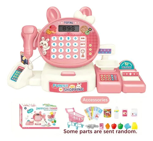 Set de Caja Registradora Infantil con Accesorios de Compra