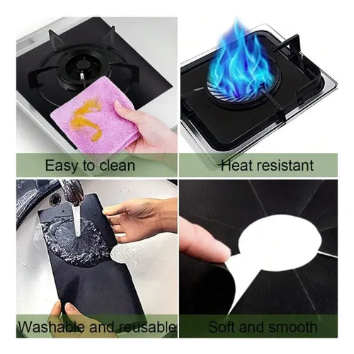 Juego de 4 Protectores para Estufa de Gas