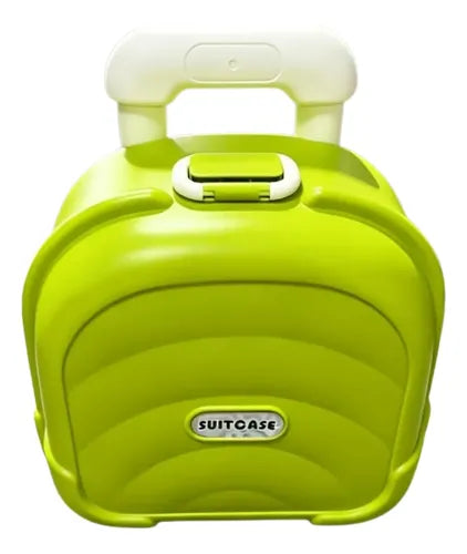 Mini Maleta de Juguete Infantil con Asa y Ruedas para Niños