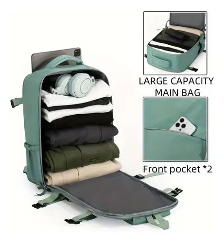 Mochila Bolso de Viaje Gran Capacidad con Compartimento