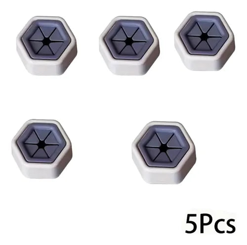 Set de 5 Ganchos Hexagonales para Toallas Soporte de Presión