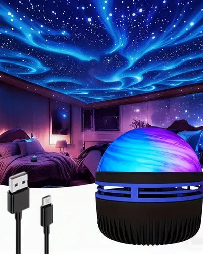 Lámpara Proyector de Aurora Boreal Luces LED RGB con Control
