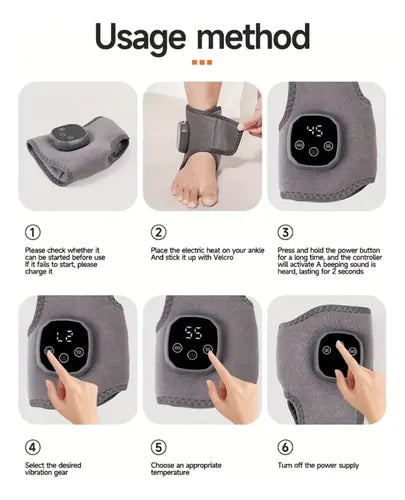Masajeador Eléctrico Inalámbrico con Calor y Vibración