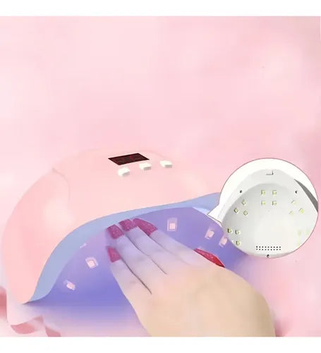 Kit de Manicura Lámpara LED y Torno Eléctrico para Uñas