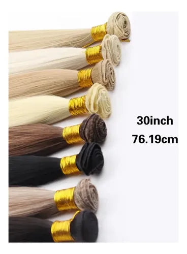 Extensión de Cabello Cortina Lisa Sintética de Fibra Alta Temperatura