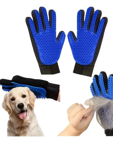 Guantes Quita Pelos Y Masajeador Para Perros Y Gatos