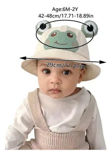 Gorra de Sol Infantil con Diseño de Rana
