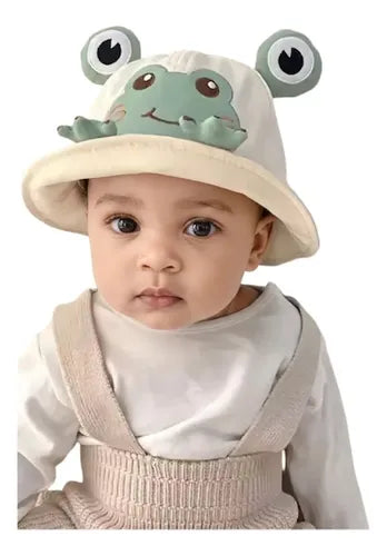 Gorra de Sol Infantil con Diseño de Rana
