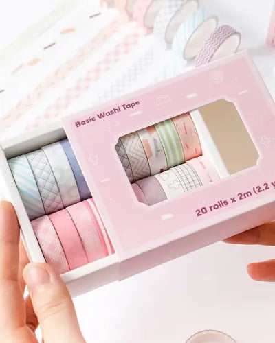 Kit de Cintas Adhesivas Decorativas Papelería y Journal