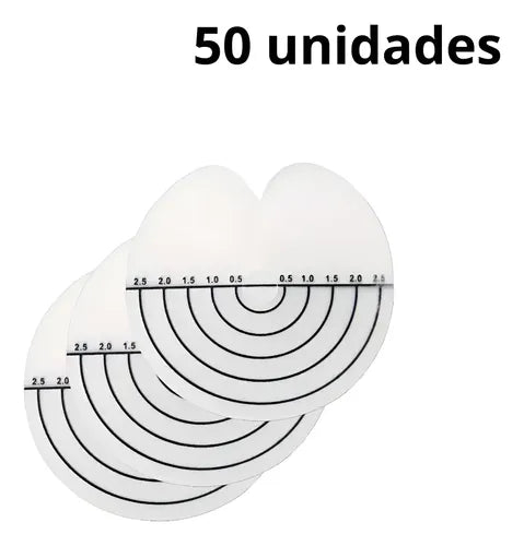 Pack de 50 Discos con Medida para Extensiones Micro Ring
