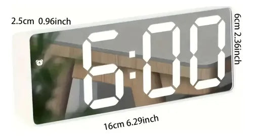 Reloj Digital LED Despertador de Alarma para Mesa
