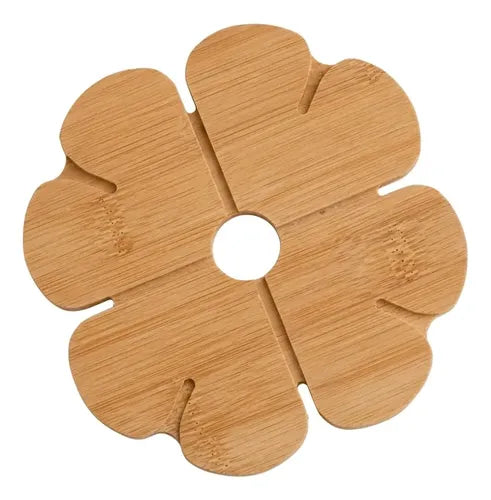 Tapete Para Sostener Platos Y Ollas Calientes Forma Trebol Marrón Claro Trébol