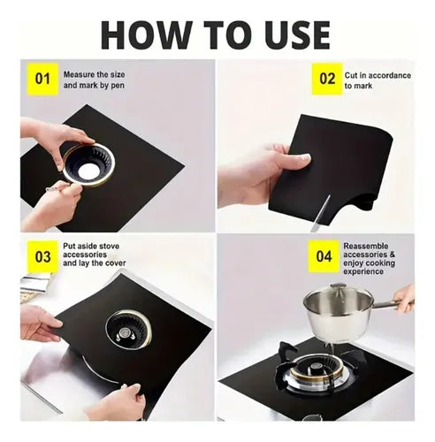 Juego de 4 Protectores para Estufa de Gas