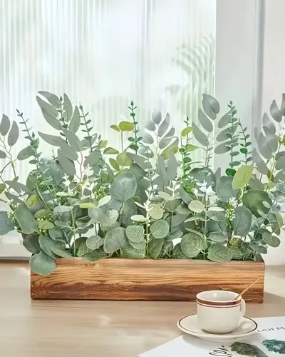 Set de 100 Piezas de Ramo Artificial de Eucalipto y Follaje