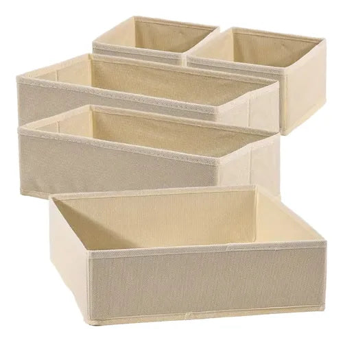 Set De 5 Cajas Organizadoras Plegables Para Ropa Interior