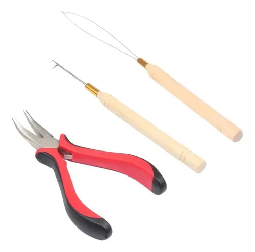 Pinza Para Micro Ring Con Gancho Y Lazo Pasador De Pelo