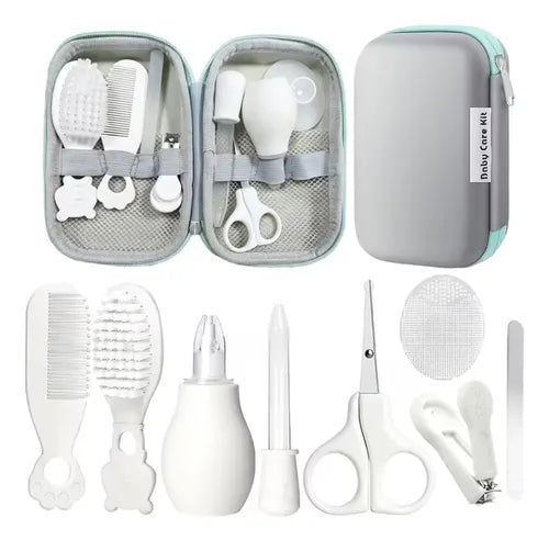 Kit de Aseo para Bebé de 9 Piezas con Estuche Portátil